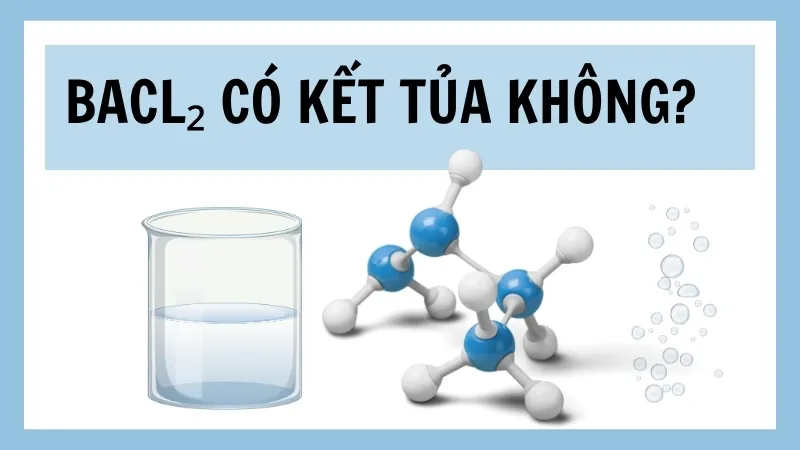 BaCl₂ có kết tủa không? Tìm hiểu phản ứng hóa học 