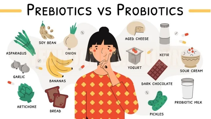 Sự khác biệt giữa Prebiotic và Probiotic 