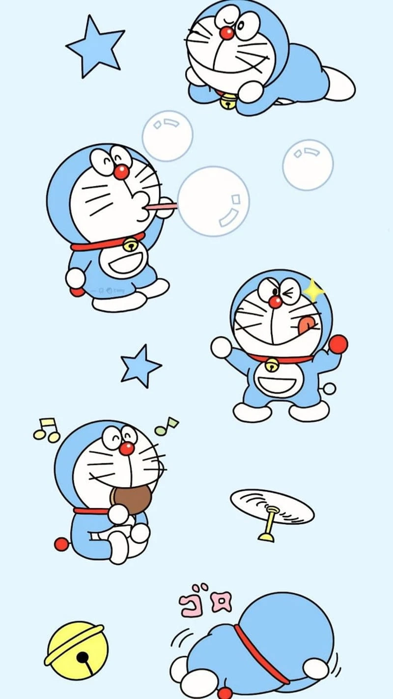 Trang trí điện thoại với hình nền doraemon cho điện thoại cực xinh.