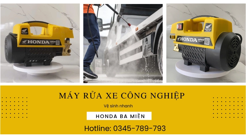 Máy rửa xe áp lực cao cho gara và xưởng sản xuất