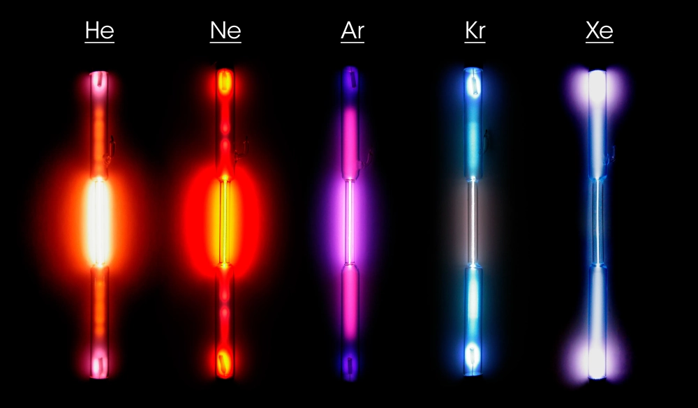 Ion khí Neon tạo ra hiệu ứng ánh sáng đặc biệt