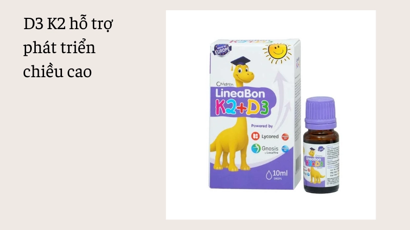 Vitamin D3 K2 thúc đẩy chiều cao tối đa