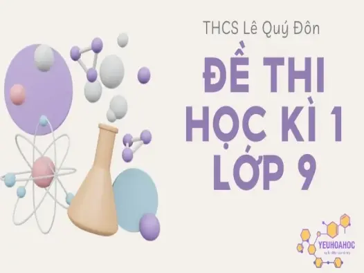 Đề thi học kì 1 môn Hóa học lớp 9 trường THCS Lê Quý Đôn năm học 2023-2024