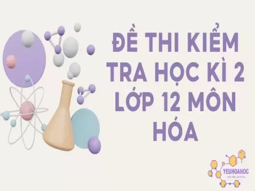 Đề thi kiểm tra học kì 2 môn Hóa lớp 12 có lời giải chi tiết