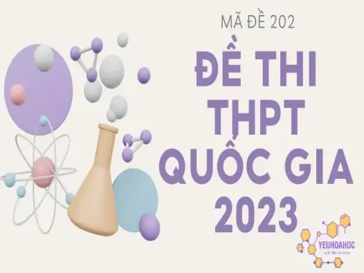 Giải chi tiết đề thi THPT Quốc gia môn Hóa năm 2023 - Mã đề 202