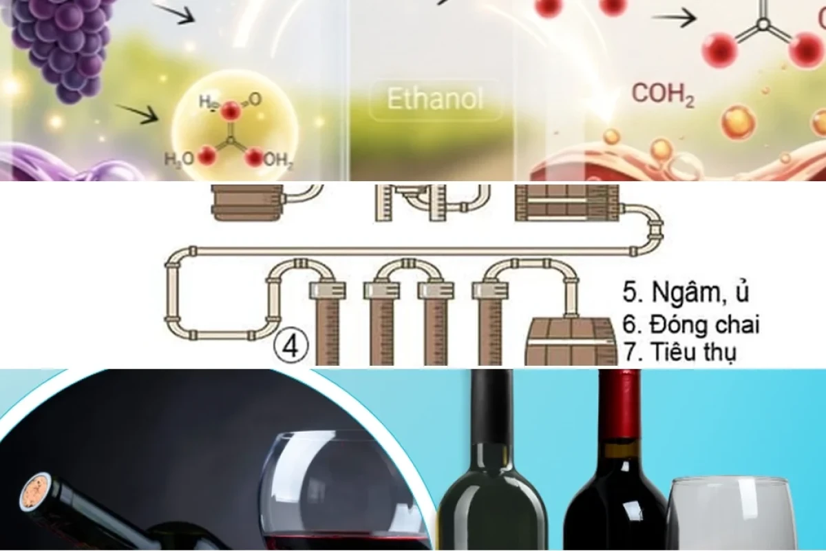 Cơ Chế Lên Men Rượu Vang Từ Nho Chuyên Sâu