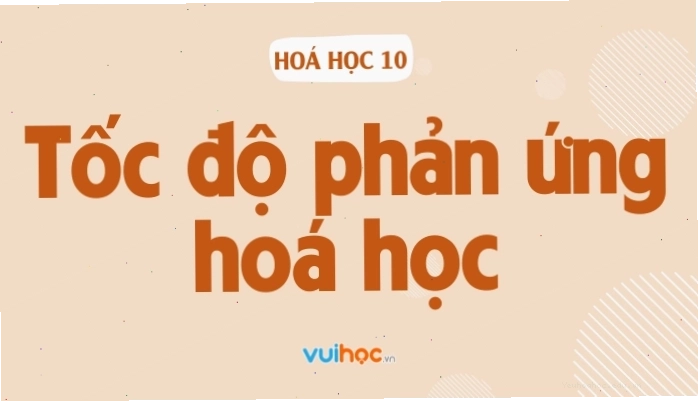 Ảnh minh họa tốc độ phản ứng hóa học