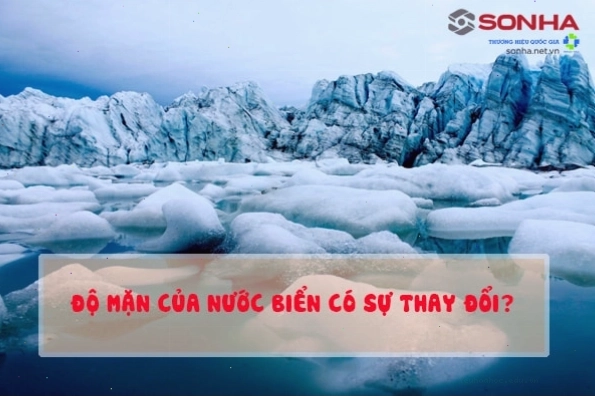 Biểu đồ thể hiện sự thay đổi độ mặn của nước biển theo khu vực