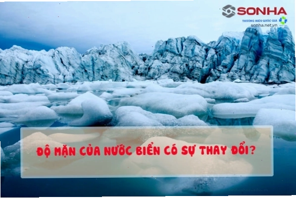 Biểu đồ thể hiện sự thay đổi độ mặn của nước biển theo vĩ độ