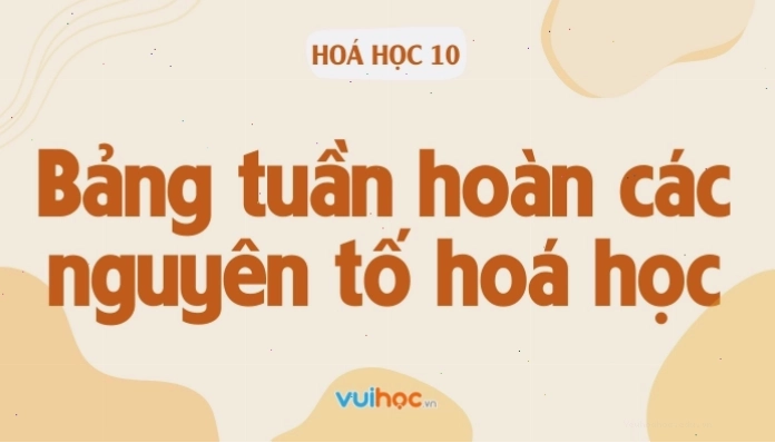 Cách đọc bảng tuần hoàn các nguyên tố hóa học