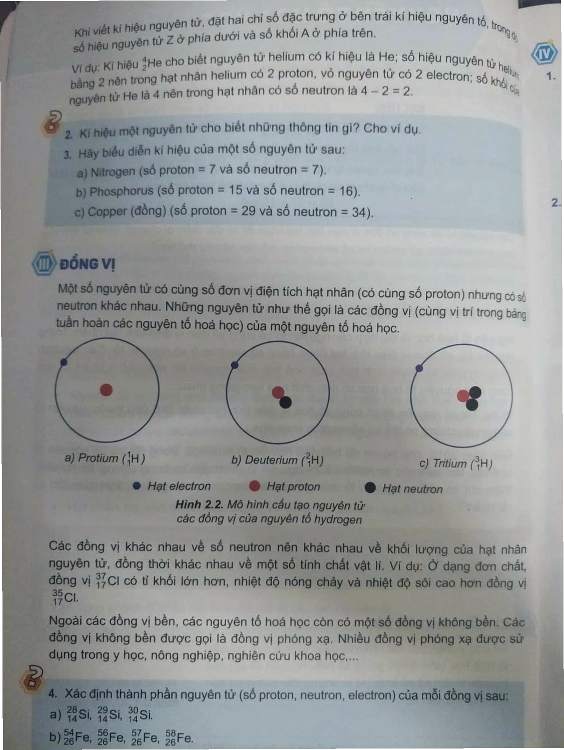 Cách gọi các nguyên tố Hóa học thay đổi theo SGK mới