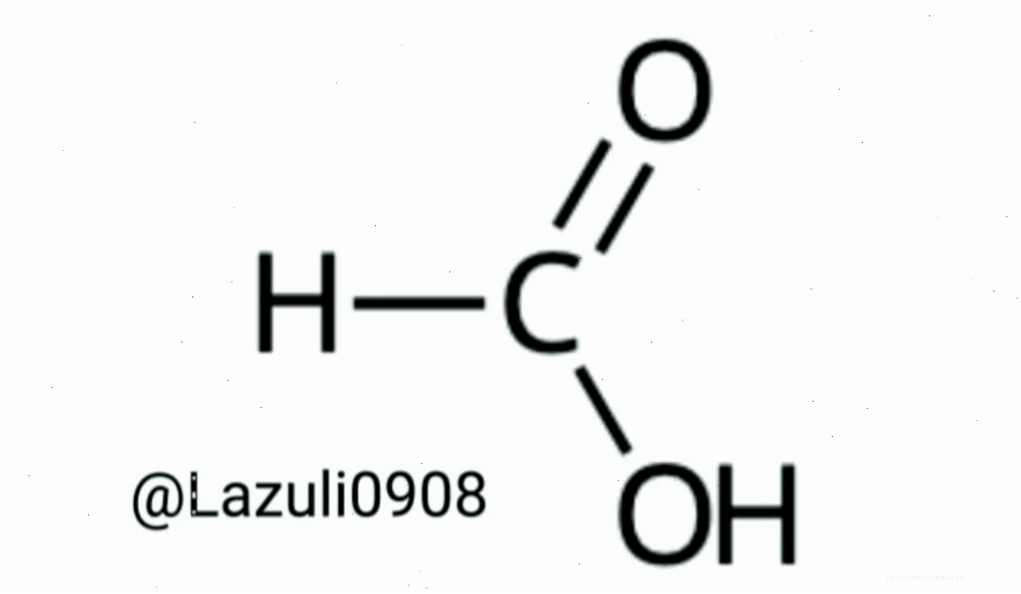 Cấu trúc hóa học của axit axetic (CH3COOH)