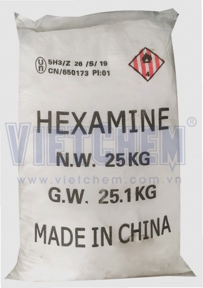 Hexamin C6H12N4 99%, Trung Quốc, 25kg/bao