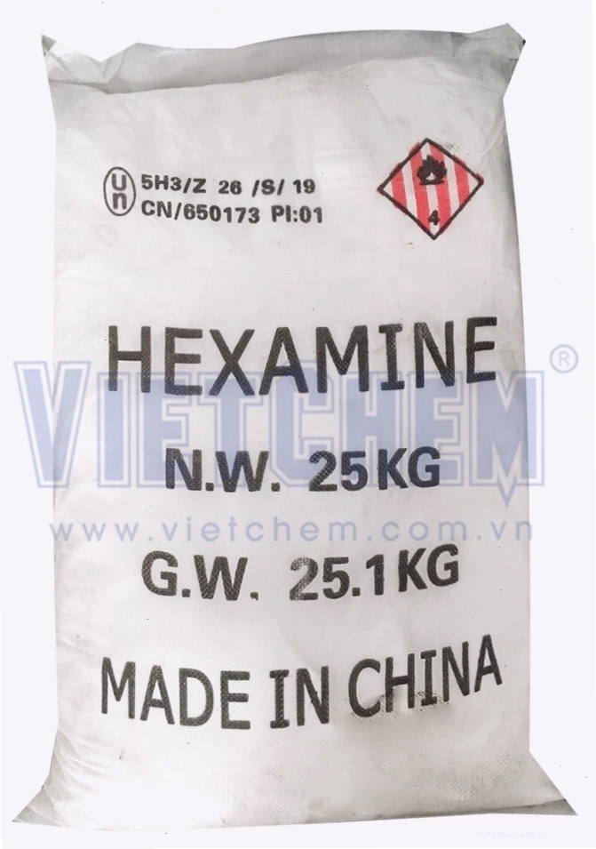 Hexamine C6H12N4, một hợp chất chứa nguyên tố phi kim