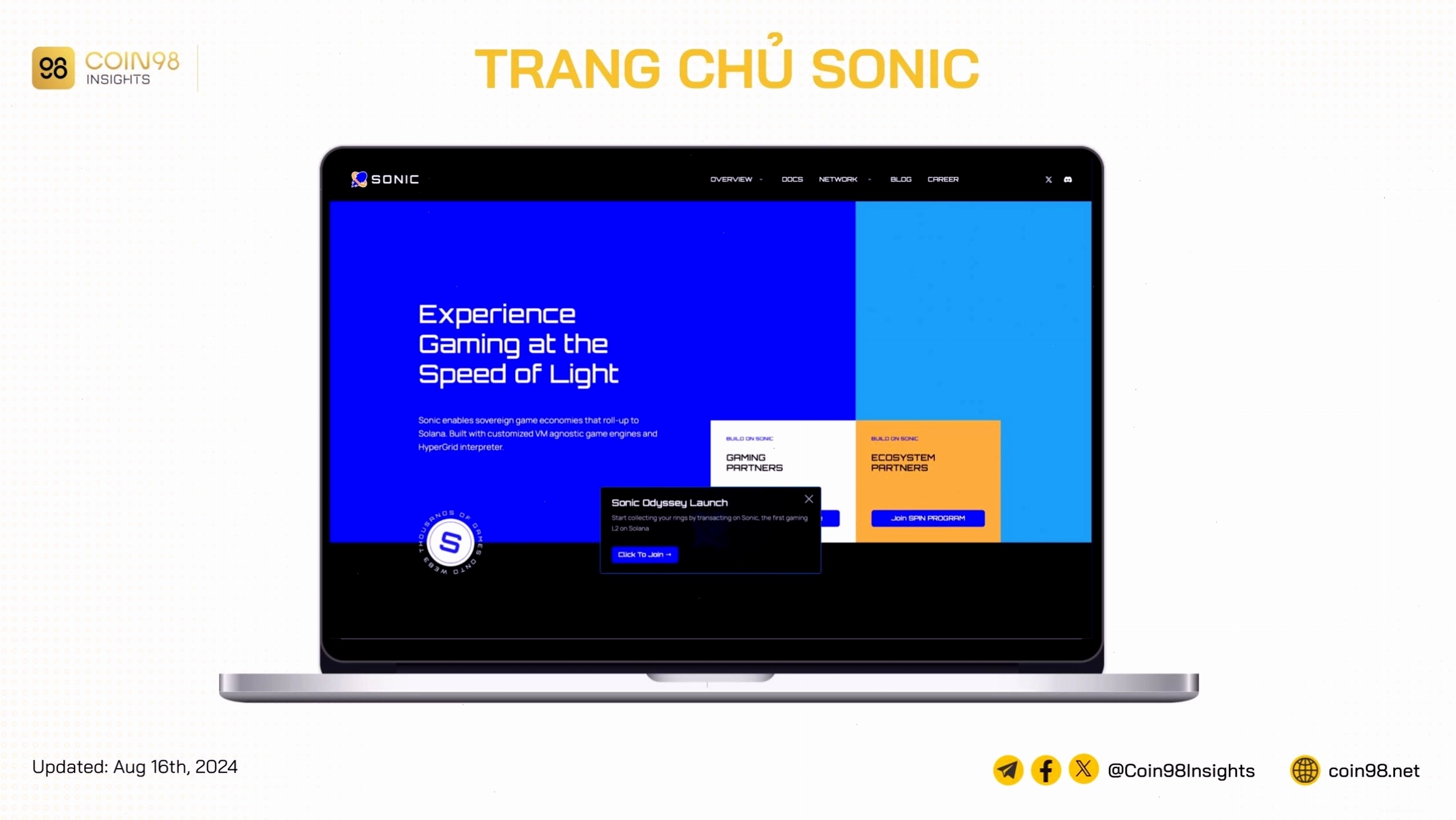 Hình ảnh minh họa dự án Sonic là gì