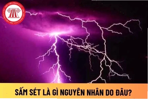 Hình ảnh minh họa tia sét đánh xuống mặt đất