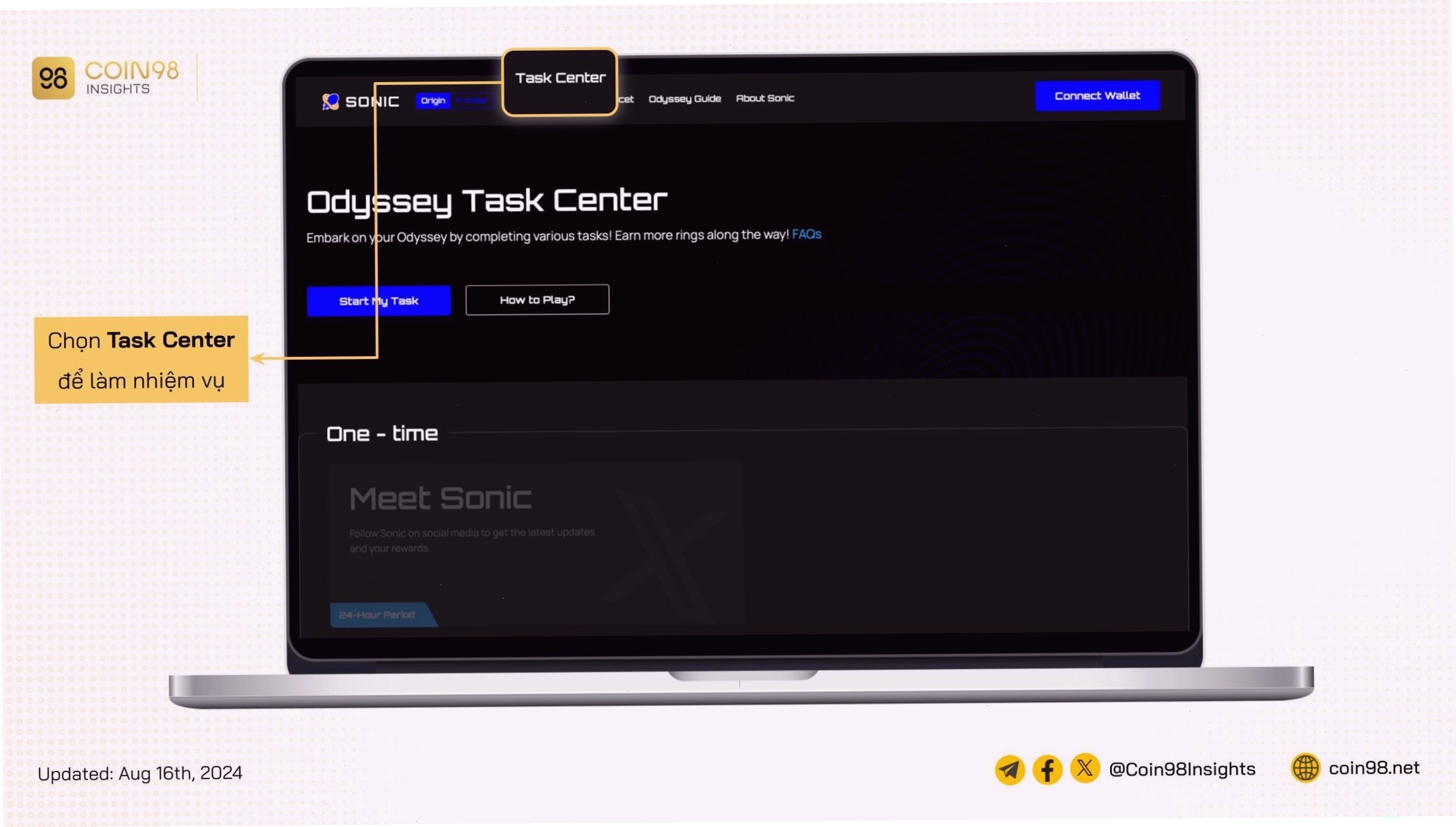 Hình ảnh về airdrop của dự án Sonic