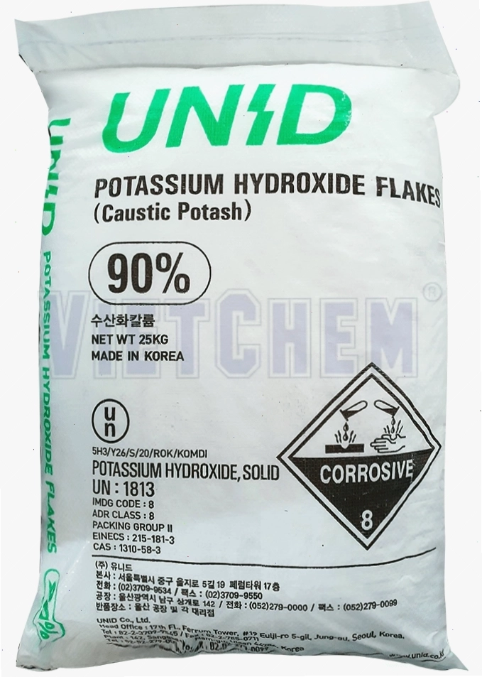 Hóa chất Kali Hydroxit KOH dạng rắn