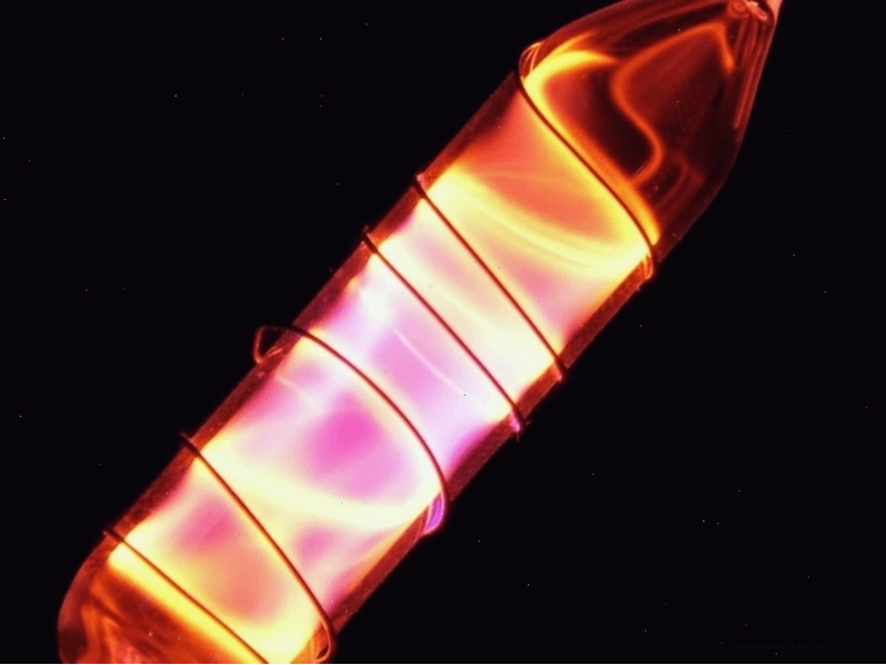 Khí Neon trong ống nghiệm phát sáng