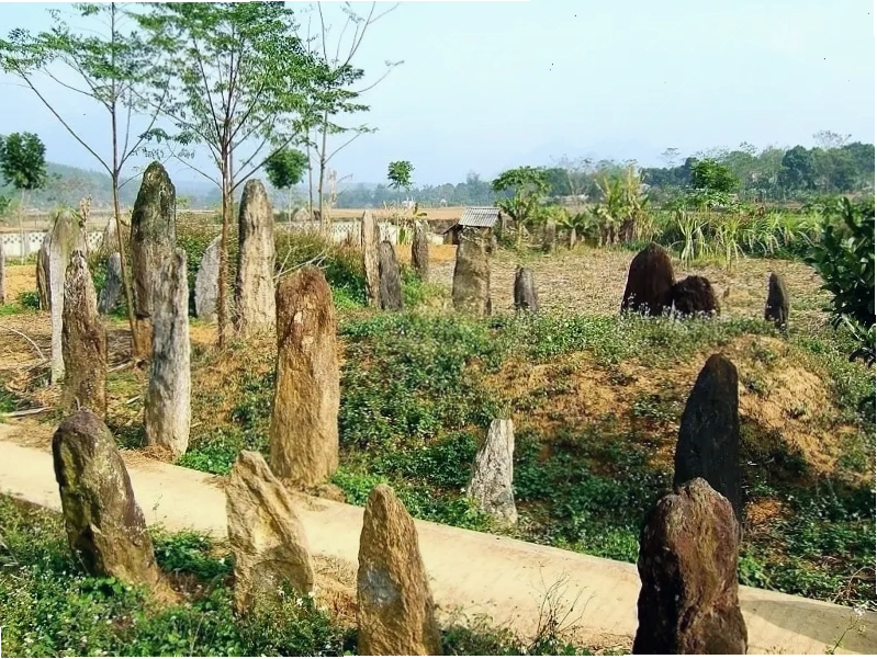 Khung cảnh khu mộ cổ Đống Thếch