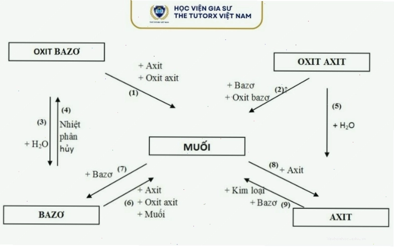 Minh họa các bước viết phương trình phản ứng hóa học