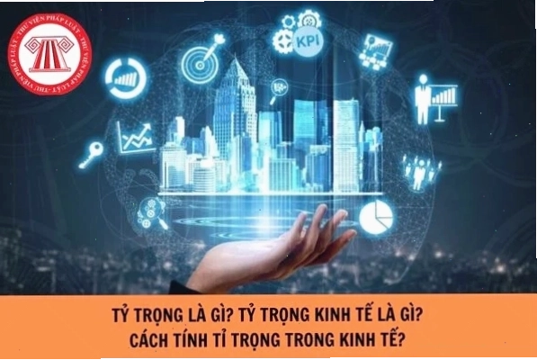 Minh họa khái niệm tỷ trọng trong kinh tế