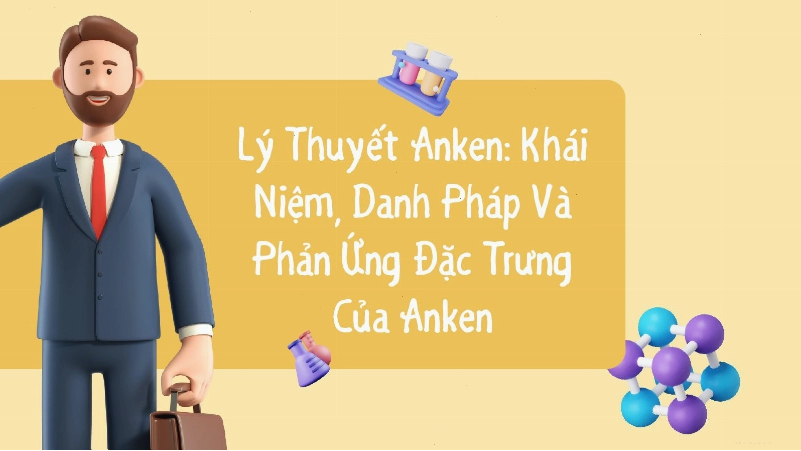 Minh họa lý thuyết anken trong hóa học hữu cơ