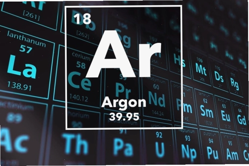 Mô hình cấu trúc nguyên tử Argon