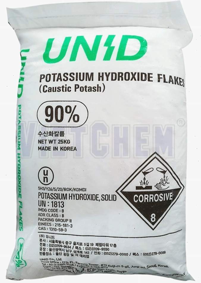 Potassium hydroxide KOH 90%, Hàn Quốc - Chất kiềm mạnh