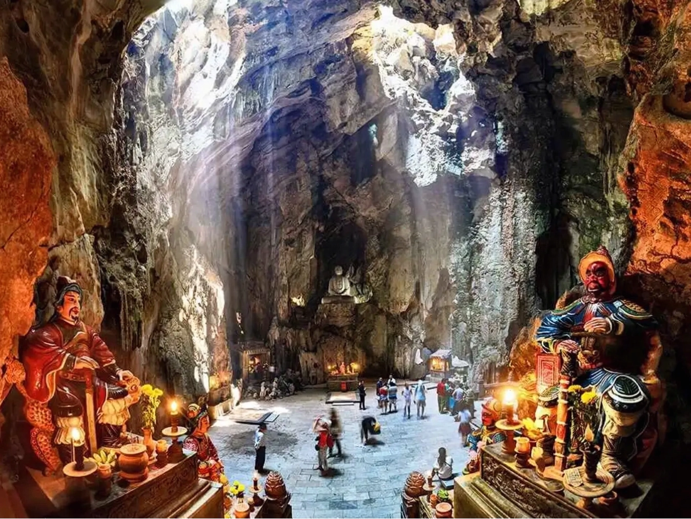 Toàn cảnh khu danh thắng Ngũ Hành Sơn nhìn từ trên cao