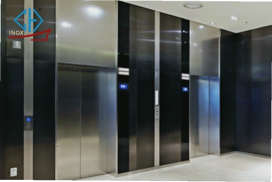 Ứng dụng của inox trong cabin thang máy