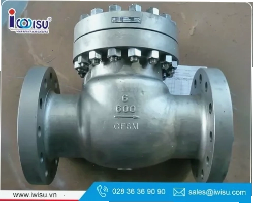 Van một chiều inox 316 lắp đặt trong hệ thống công nghiệp