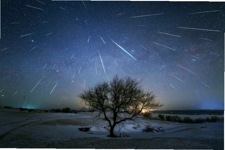 Vệt sao băng màu sắc khác nhau của Geminids