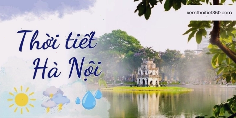 Biểu đồ dự báo thời tiết Hà Nội trên nền tảng số