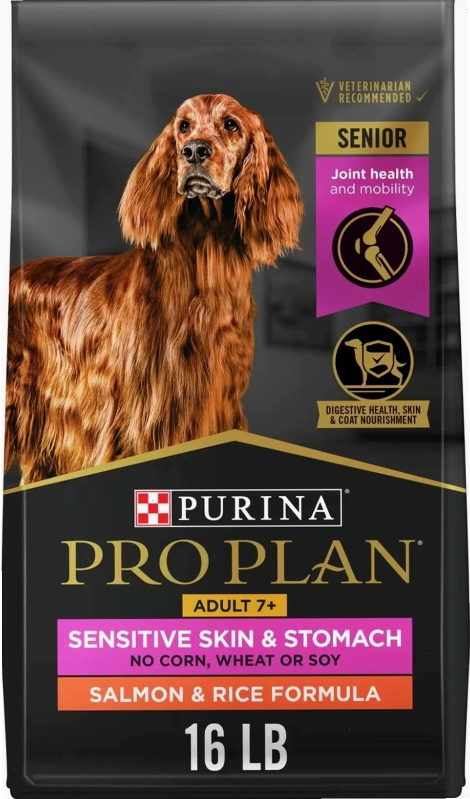Purina Pro Plan Sensitive Skin and Stomach for senior dogs