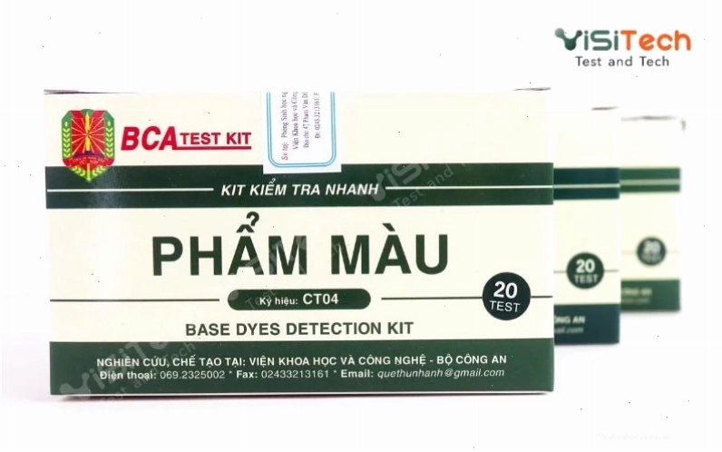Kiểm tra nhanh phẩm màu kiềm trong thực phẩm bằng Test Kit CT04