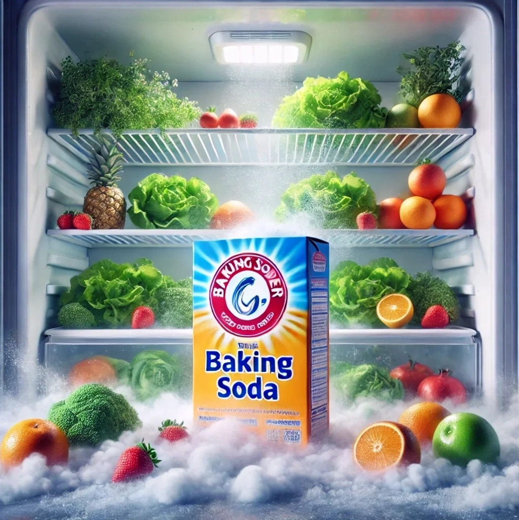 Làm sạch tủ lạnh với baking soda