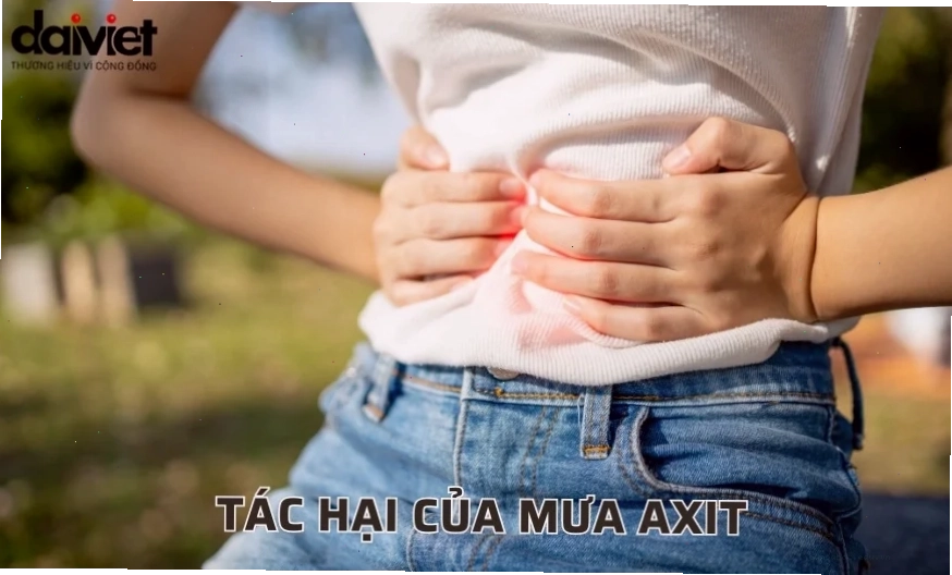 Mưa axit gây ảnh hưởng sức khỏe con người và sinh vật