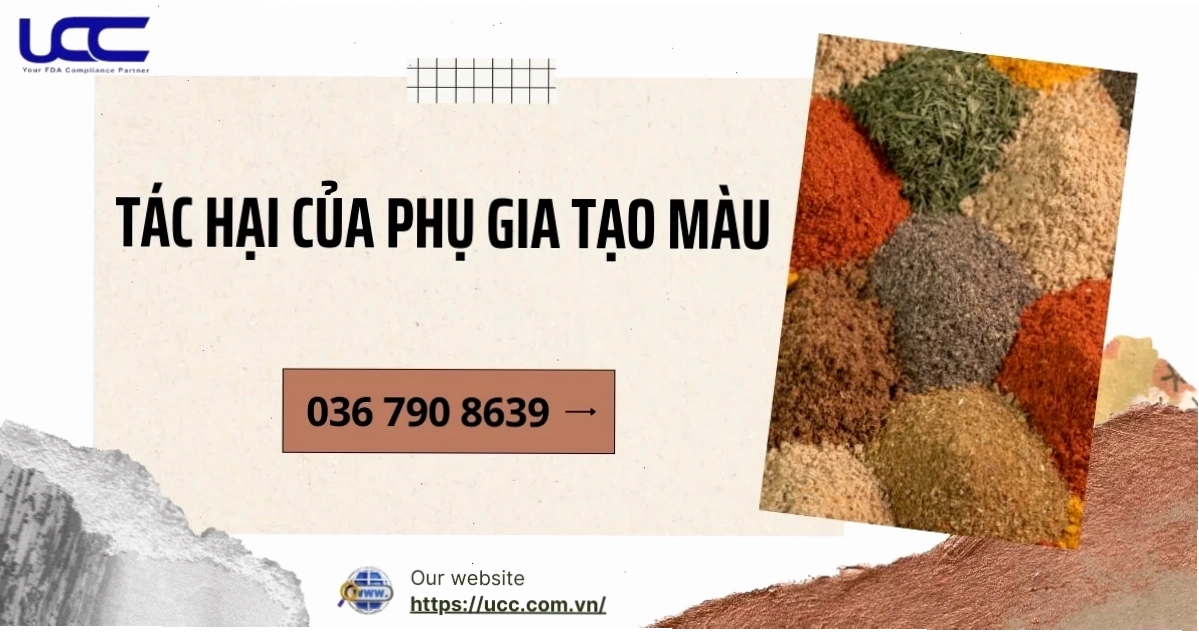 Tác hại của phụ gia màu đối với người sử dụng