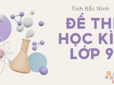 Đề thi học kỳ 1 lớp 9 môn Hóa học tỉnh Bắc Ninh năm học 2024-2025