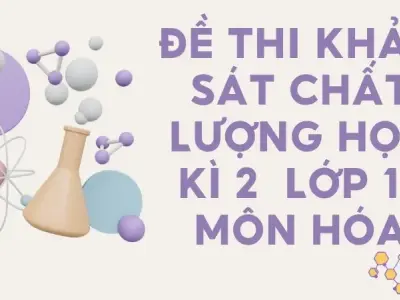 Đề thi khảo sát chất lượng học kì 2 môn hóa - Có lời giải