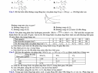 Giải bài tập tốc độ phản ứng hóa học chi tiết và dễ hiểu nhất