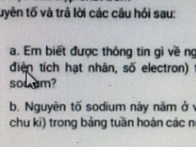 Trong ô nguyên tố sau con số 23 cho biết điều gì?