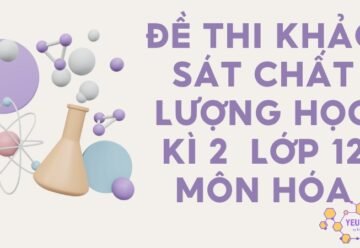 Đề thi khảo sát chất lượng học kì 2 môn hóa – Có lời giải