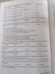 Giải chi tiết đề thi THPT Quốc gia 2022 môn Hóa - Đề 215