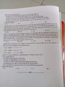 Giải chi tiết đề thi THPT Quốc gia 2022 môn Hóa - Đề 215