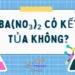 Ba(NO₃)₂ có kết tủa không? Các phản ứng hóa học của bari nitrat