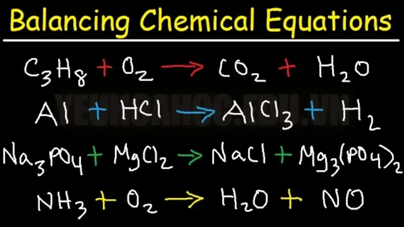 Tại sao cần phải cân bằng phản ứng hóa học?